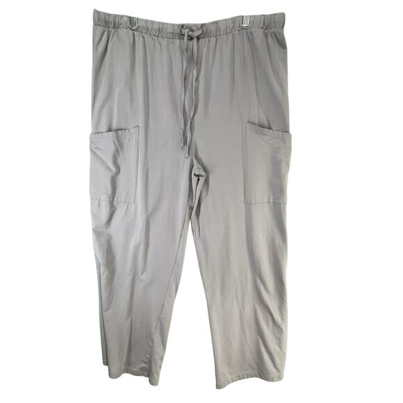 Seed to Style Wide Leg Pants Womens XL Gray Organic Cotton Pockets Slouchy Cozy - Picture 2 of 12